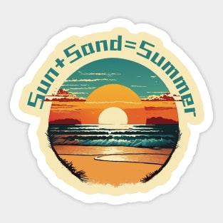 Eternal Summer: Sun, Sand, and Fun Sticker